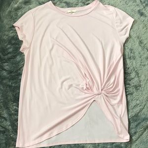 NWOT Knot Front Knit Top